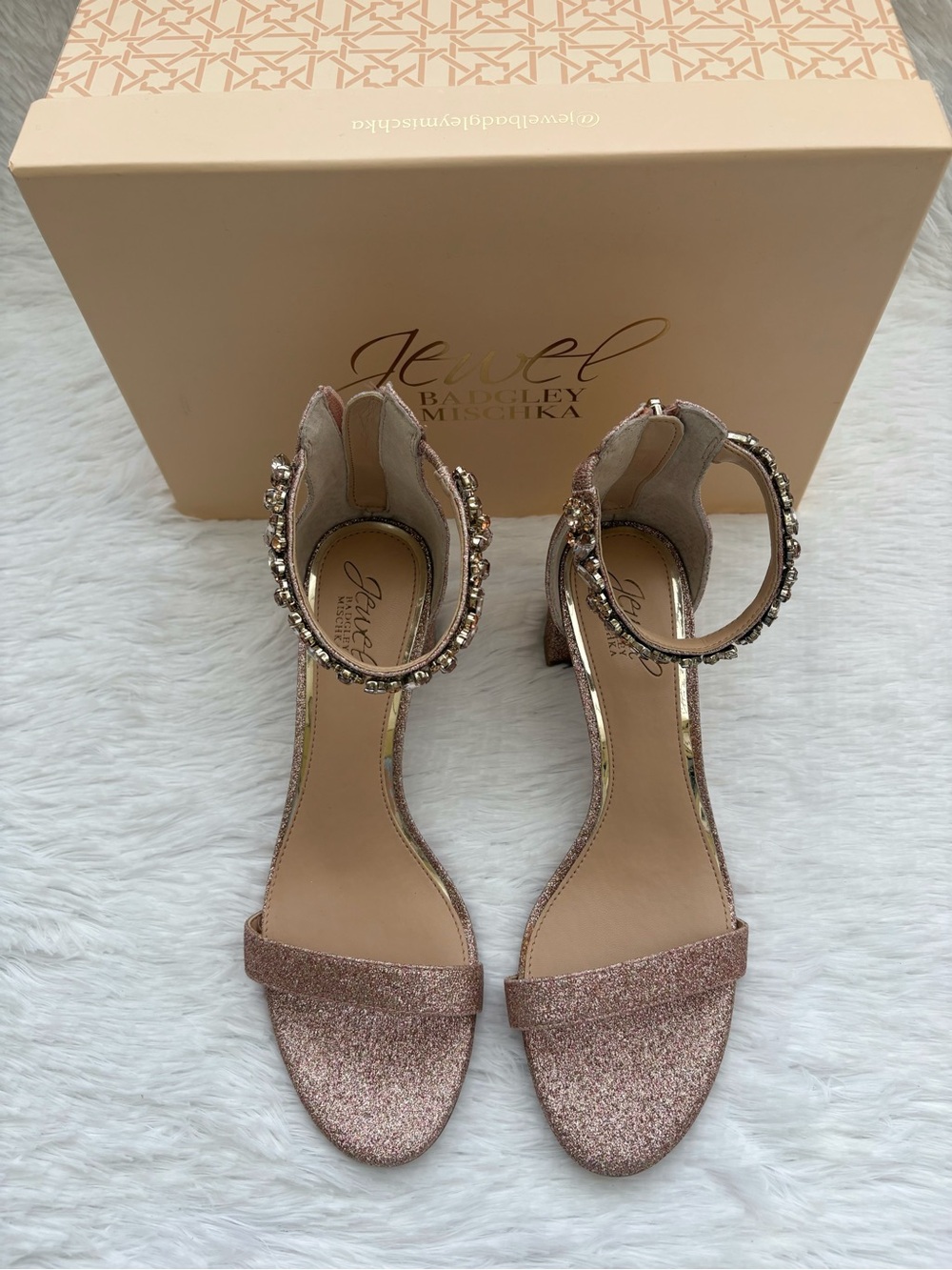 Jewel Badgley Mischka Catalina Ankle Strap Sandal